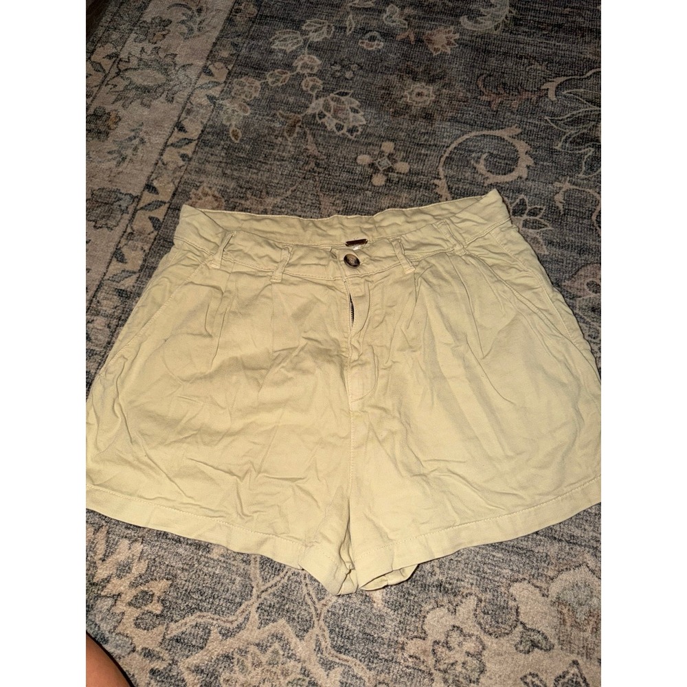Free People Beige Billie Chino Shorts